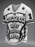 Men's The Way The Truth The Life Christian Mesh Jersey