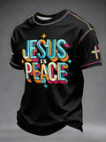 Men's “Jesus Is Peace”Faith Casual Unisex T-Shirt