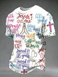 Men's Faith Print Casual T-Shirt