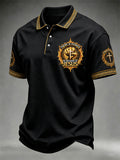 Herren christlich "There Is Power In The Name Of Jesus"-Print Freizeit-Poloshirt