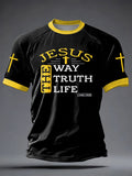 Men's Faith Printed Casual short sleeves t-shirt