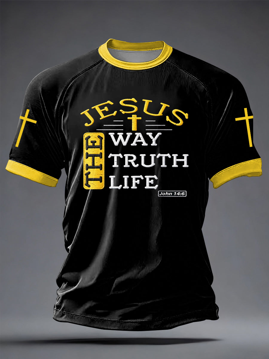Men's Faith Printed Casual short sleeves t-shirt