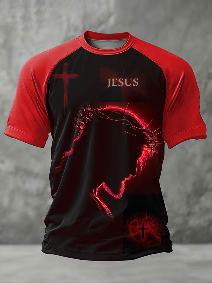 Men's Faith Print Casual T-Shirt