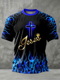 Men's Faith Print Casual T-Shirt