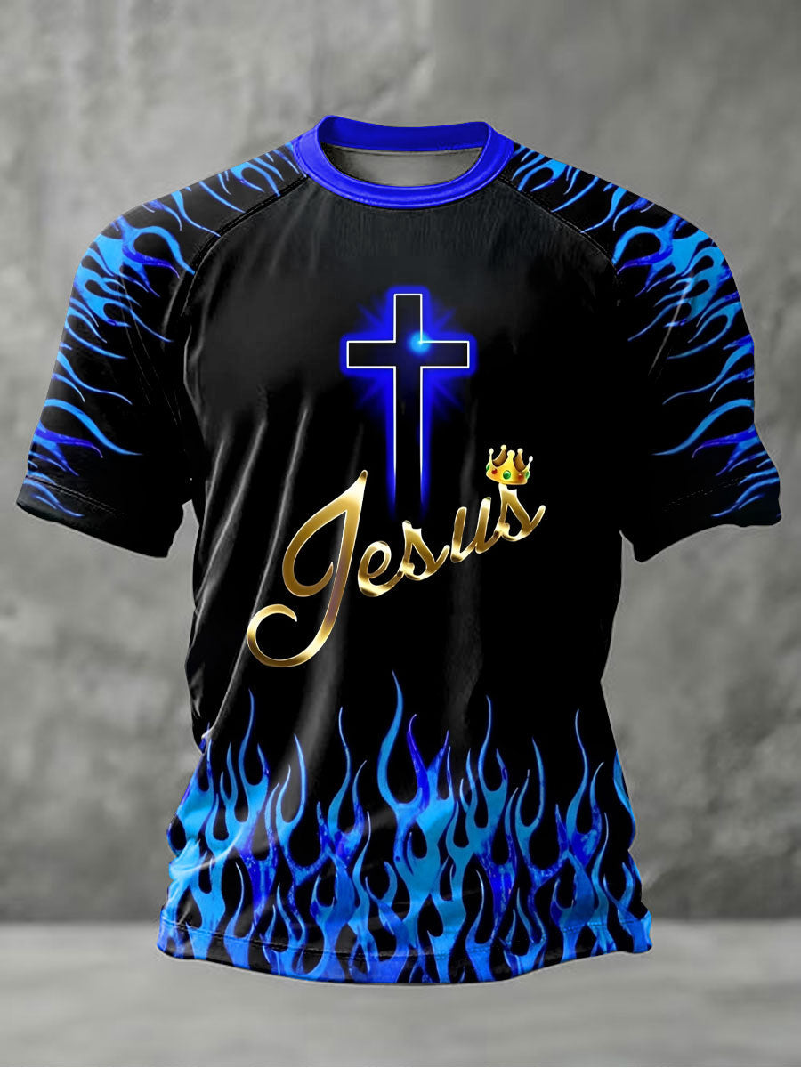 Men's Faith Print Casual T-Shirt