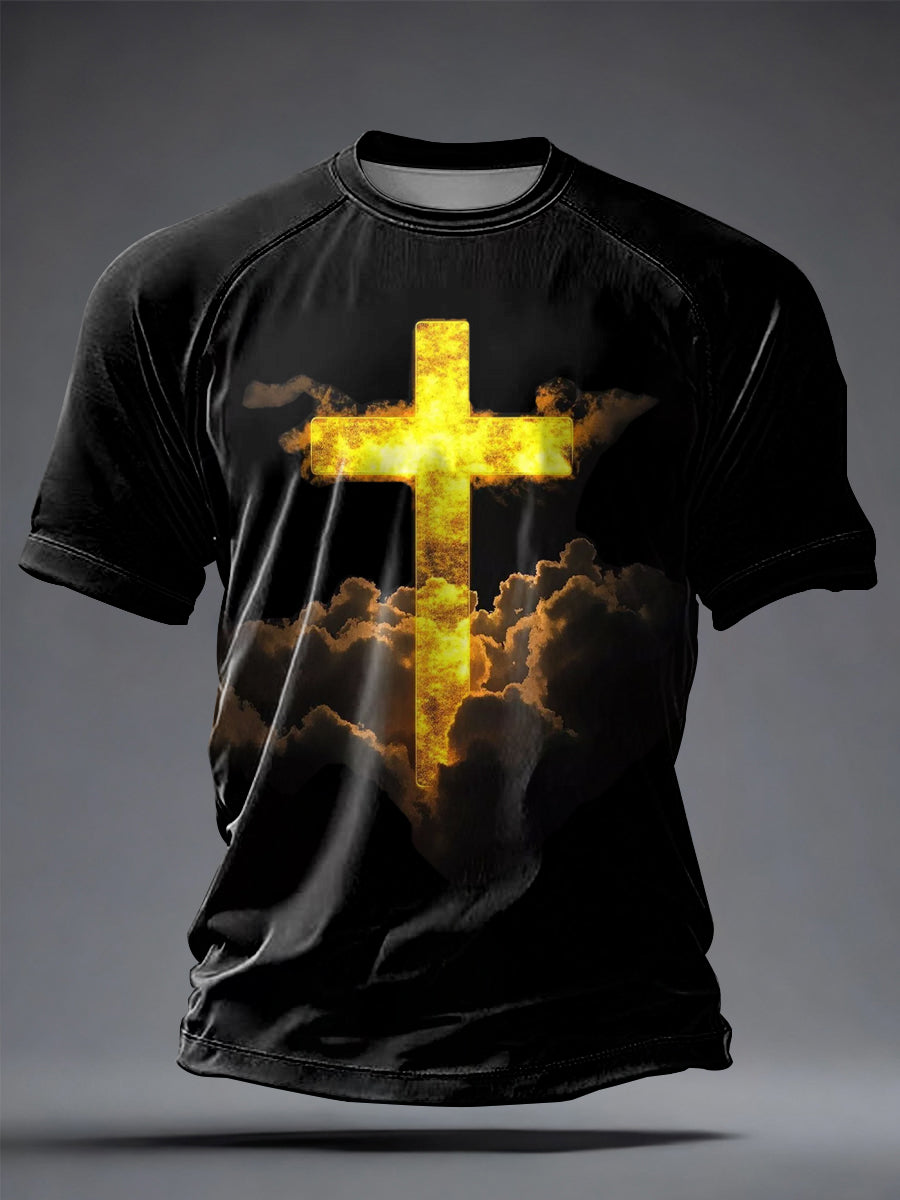 Men's Faith Printed Casual short sleeves t-shirt