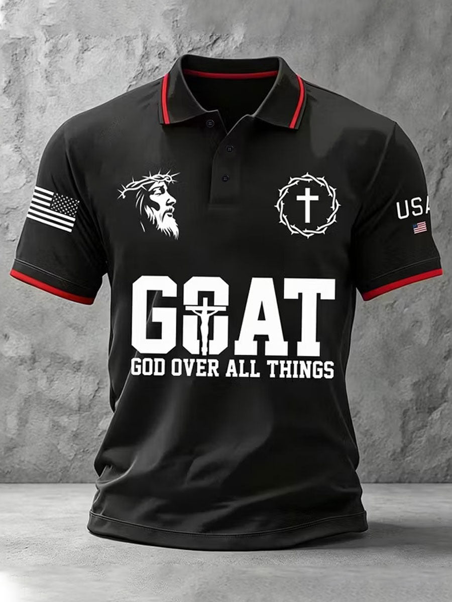 Men's Faith Print Casual Shirt