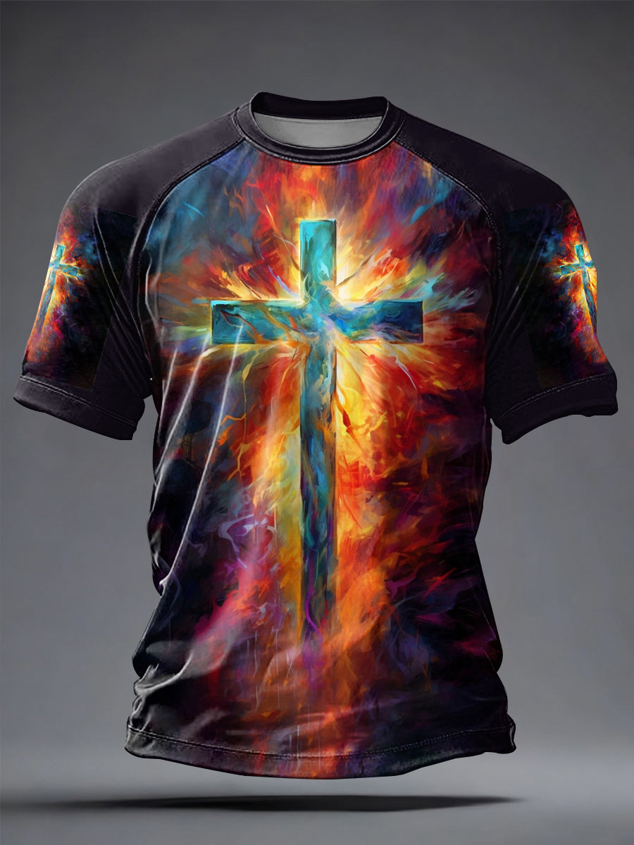 Men's Faith Printed Casual short sleeves t-shirt