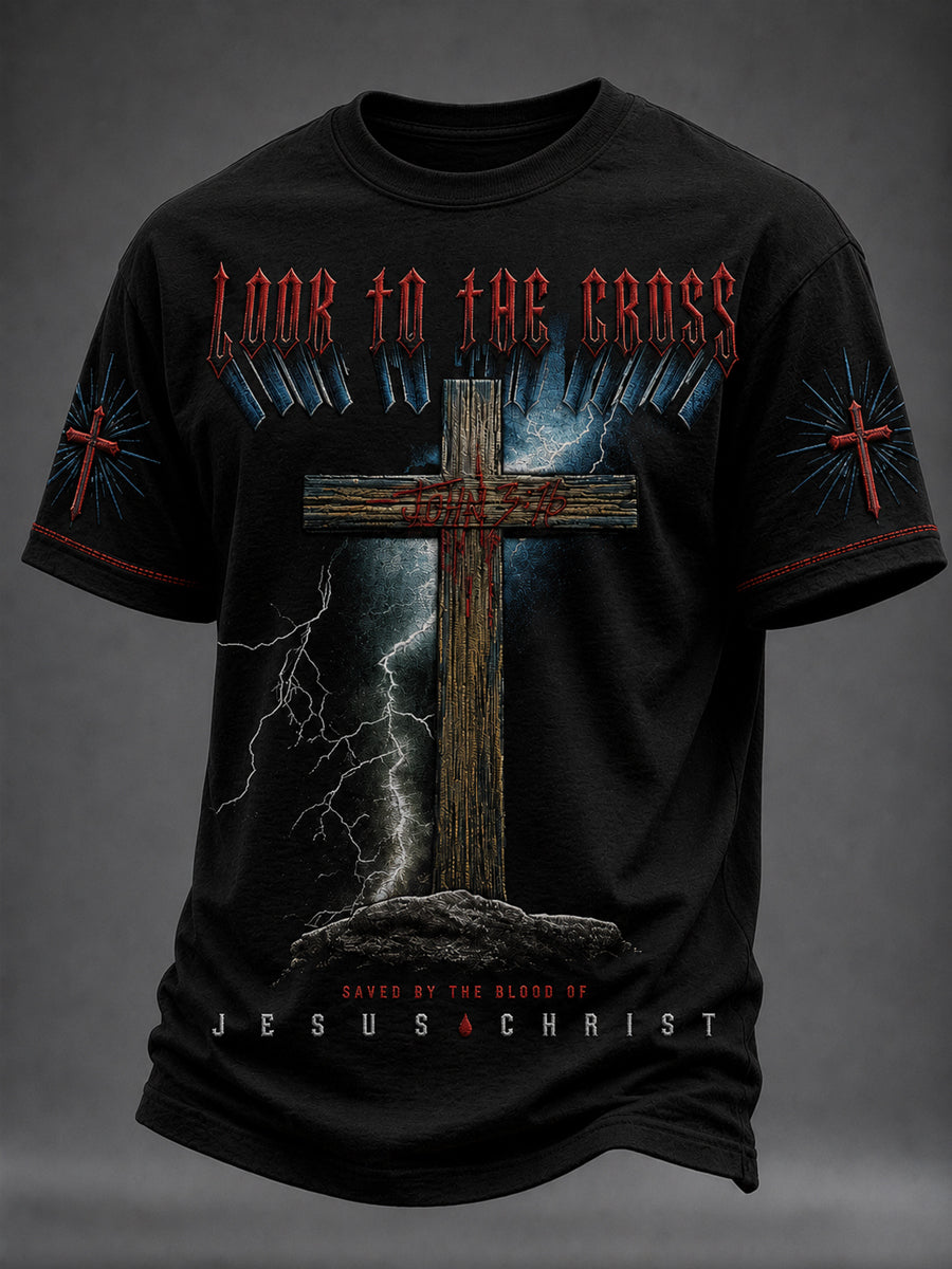 Men's Christian Loud To The Cross Short Sleeve T-shirt