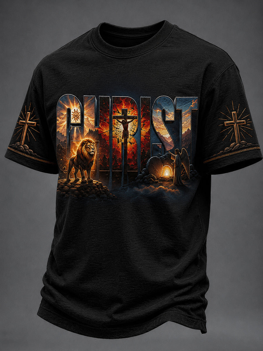 Men's Christian  Cross Short Sleeve T-shirt