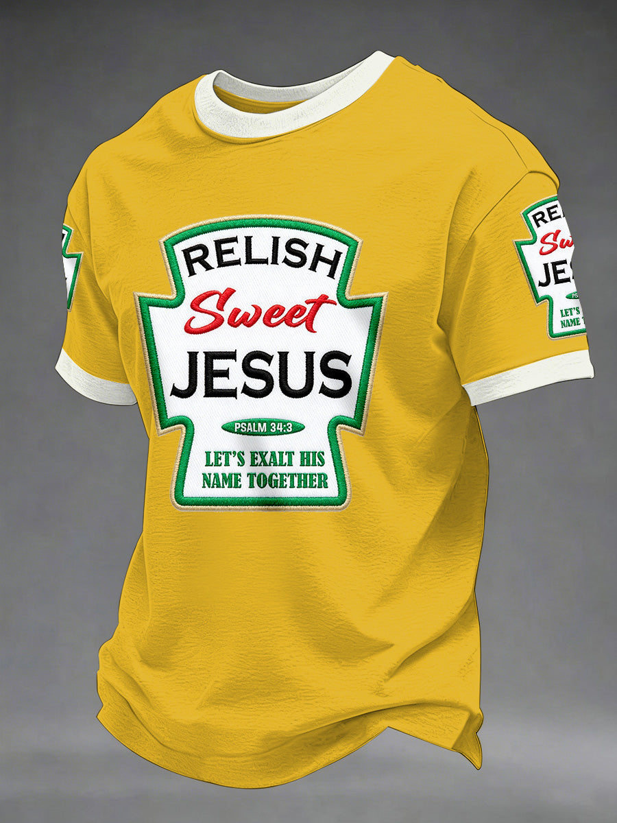 T-shirt décontracté imprimé Dieu chrétien drôle pour hommes