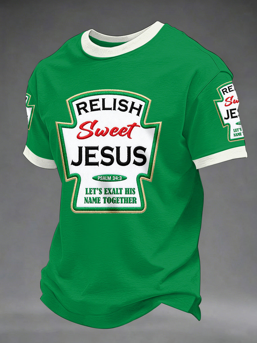 T-shirt décontracté imprimé Dieu chrétien drôle pour hommes
