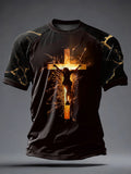 Men's Faith Printed Casual short sleeves t-shirt