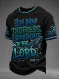 Men's In The Distress I Cried Out To The LordShort Sleeves T-shirt