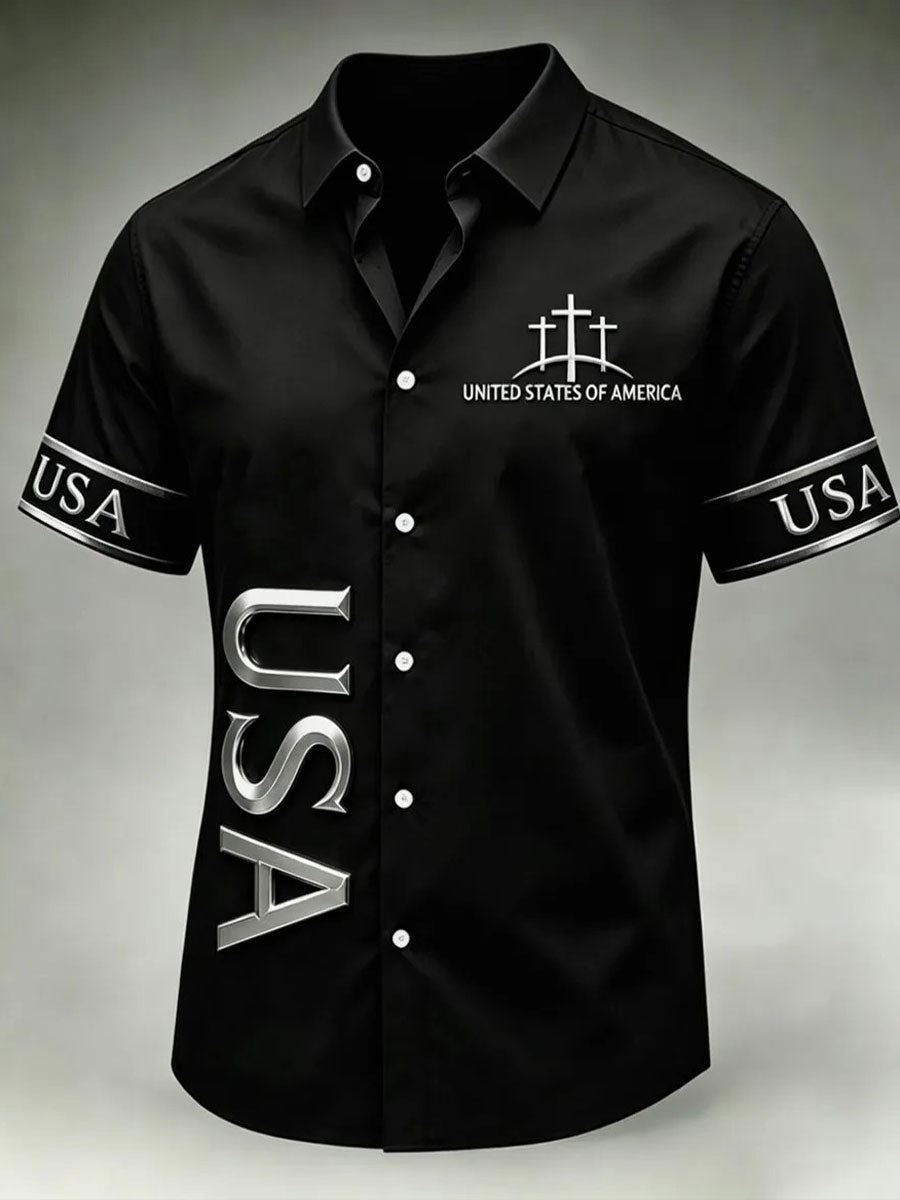 Men's Faith Print Casual Shirt