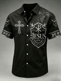 Men's The Way The Truth And The Life Printed Casual Shirt