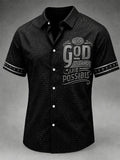 Men's Faith Print Casual Shirt