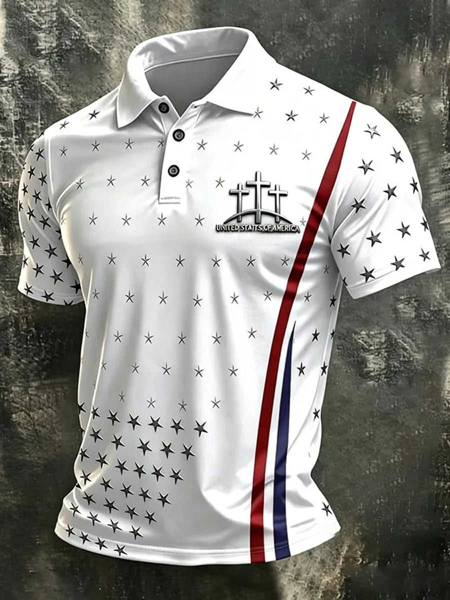 Men's Faith Print Casual Top