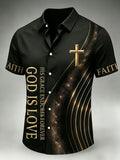Men's Faith Print Casual Shirt