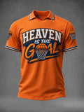 Herren V-Ausschnitt T-Shirt „Men's Heaven Is The Goal“