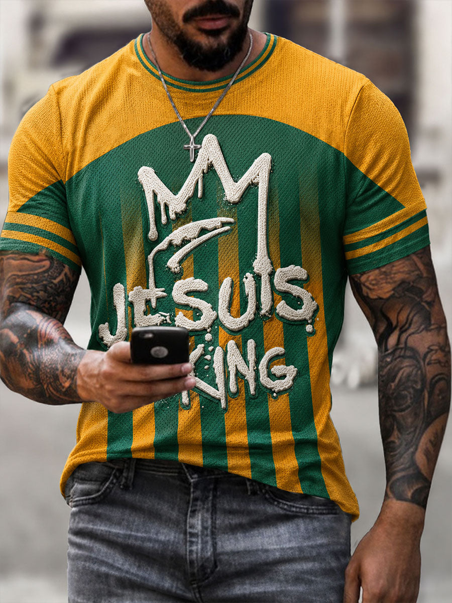 Men's Jesus Of King Short Sleeves T-shirt