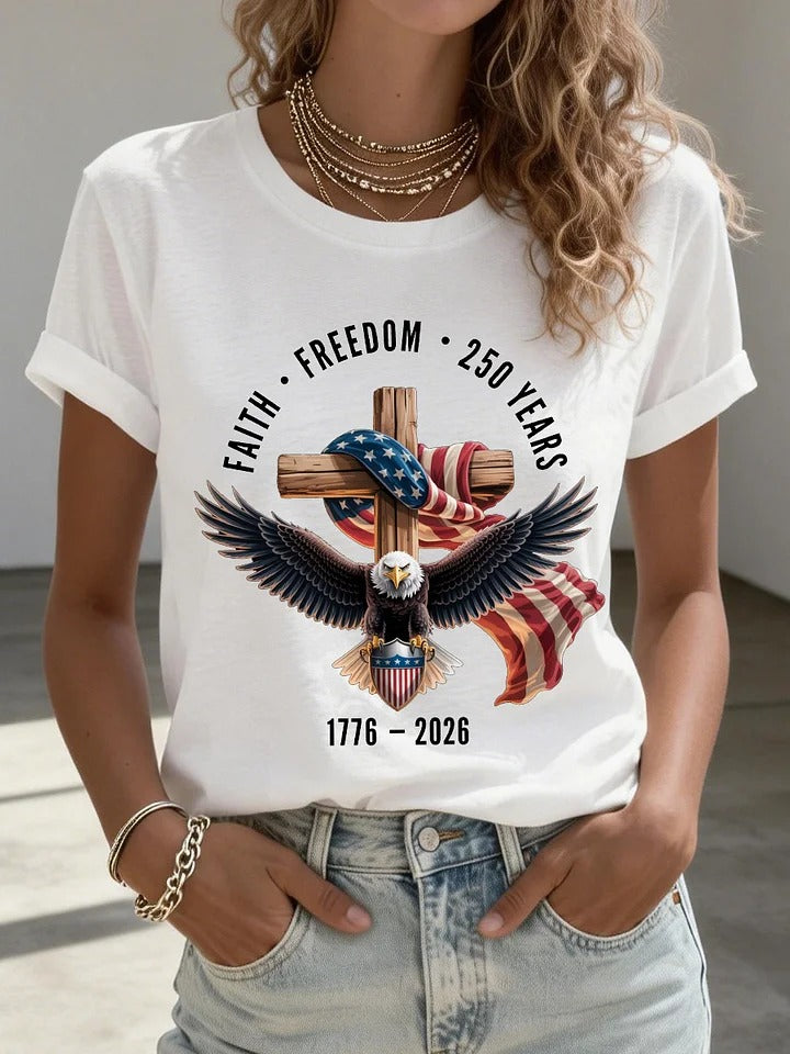 Camiseta para mujer del 250.º aniversario de Estados Unidos