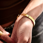 Beautiful Girl You Can Do Hard Things Cuff Bracelet