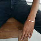 Not Sisters By Blood But Sisters By Heart Cuff Bracelet