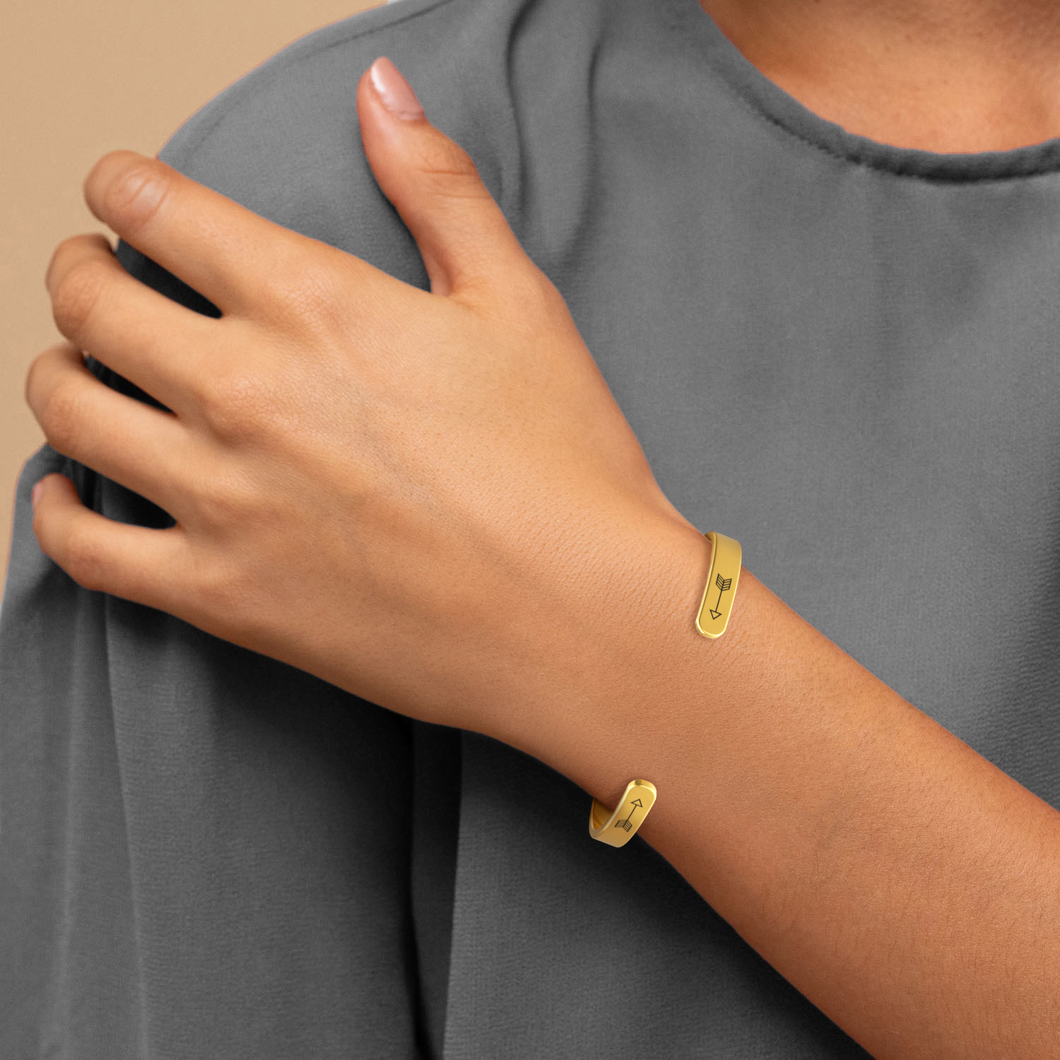 Not Sisters By Blood But Sisters By Heart Cuff Bracelet