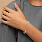 Not Sisters By Blood But Sisters By Heart Cuff Bracelet