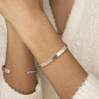 Not Sisters By Blood But Sisters By Heart Cuff Bracelet