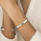 Beautiful Girl You Can Do Hard Things Cuff Bracelet
